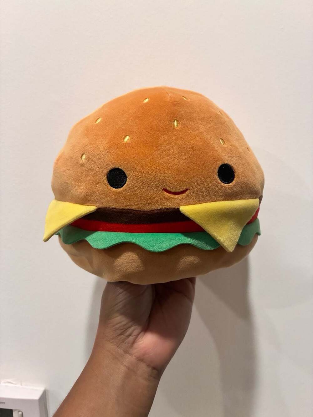 Flip a Mallows Squishmallows Kids Mellow Carl the Hamburger Fries Plush Toy
